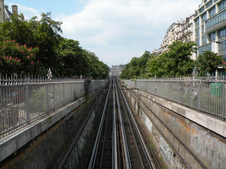  voies du métro aérien, ligne 6